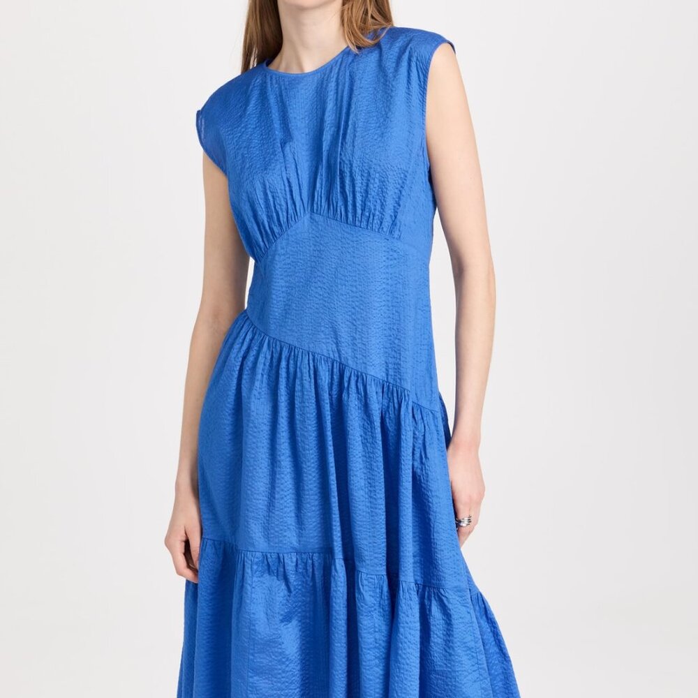 FRAME Gathered Seam Dress